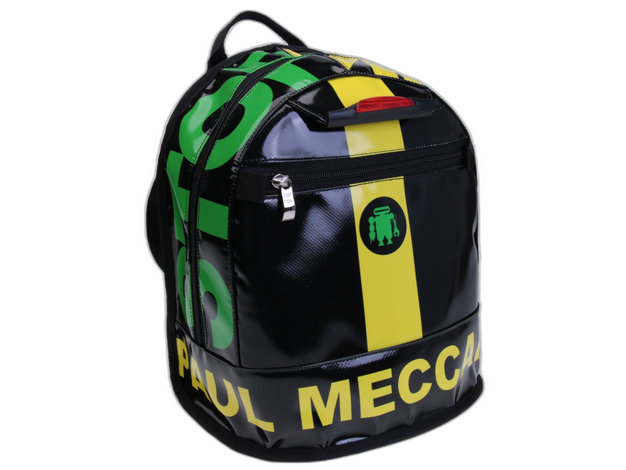 ZAINO NERO MODELLO SUPERINO REALIZZATO CON TELONI DI CAMION. - Edizione Limitata Paul Meccanico
