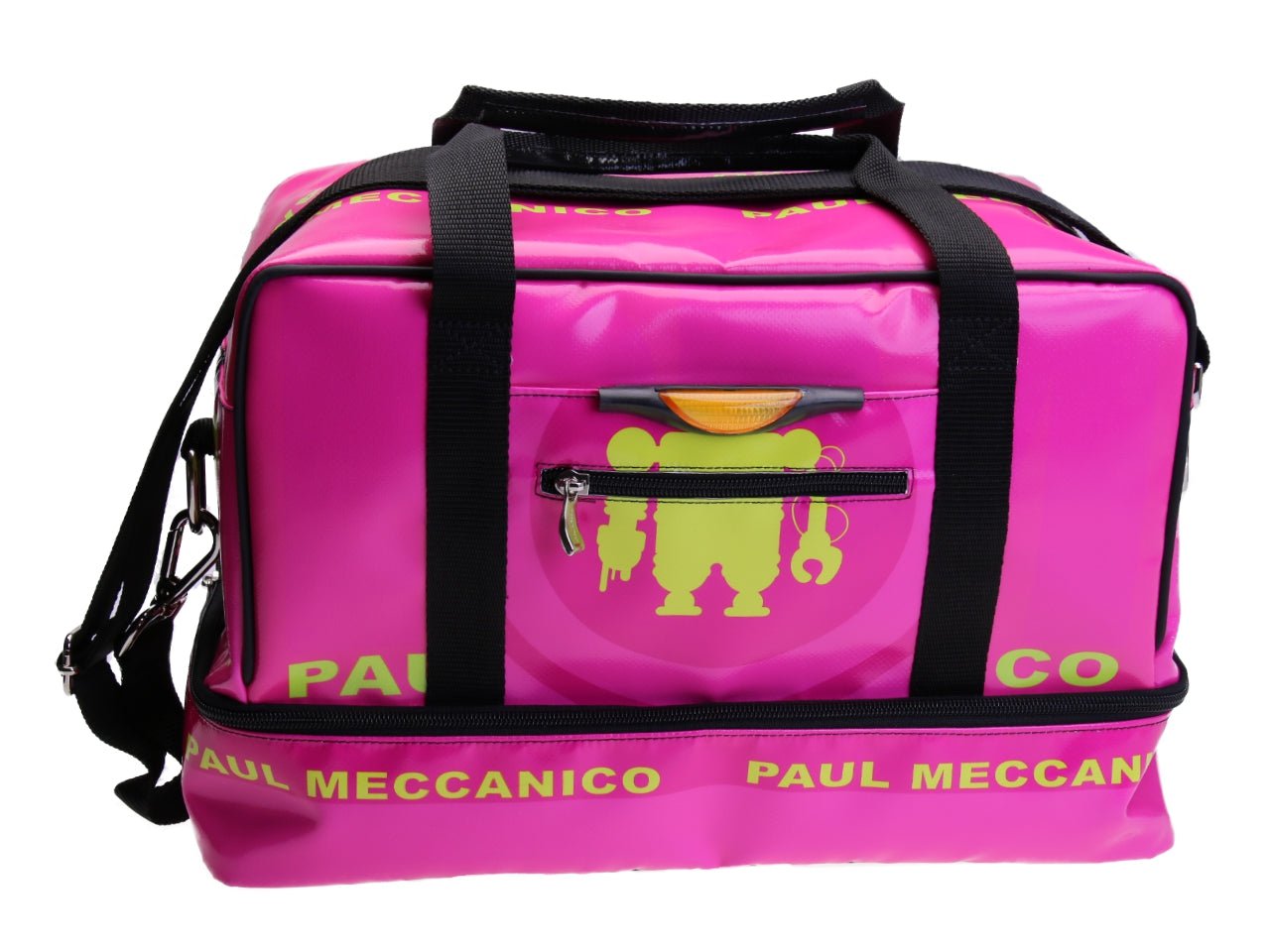 BORSA A MANO FUCSIA 40 X 20 X 25 CM. MODELLO FLYME IN TELONE DA CAMION.
