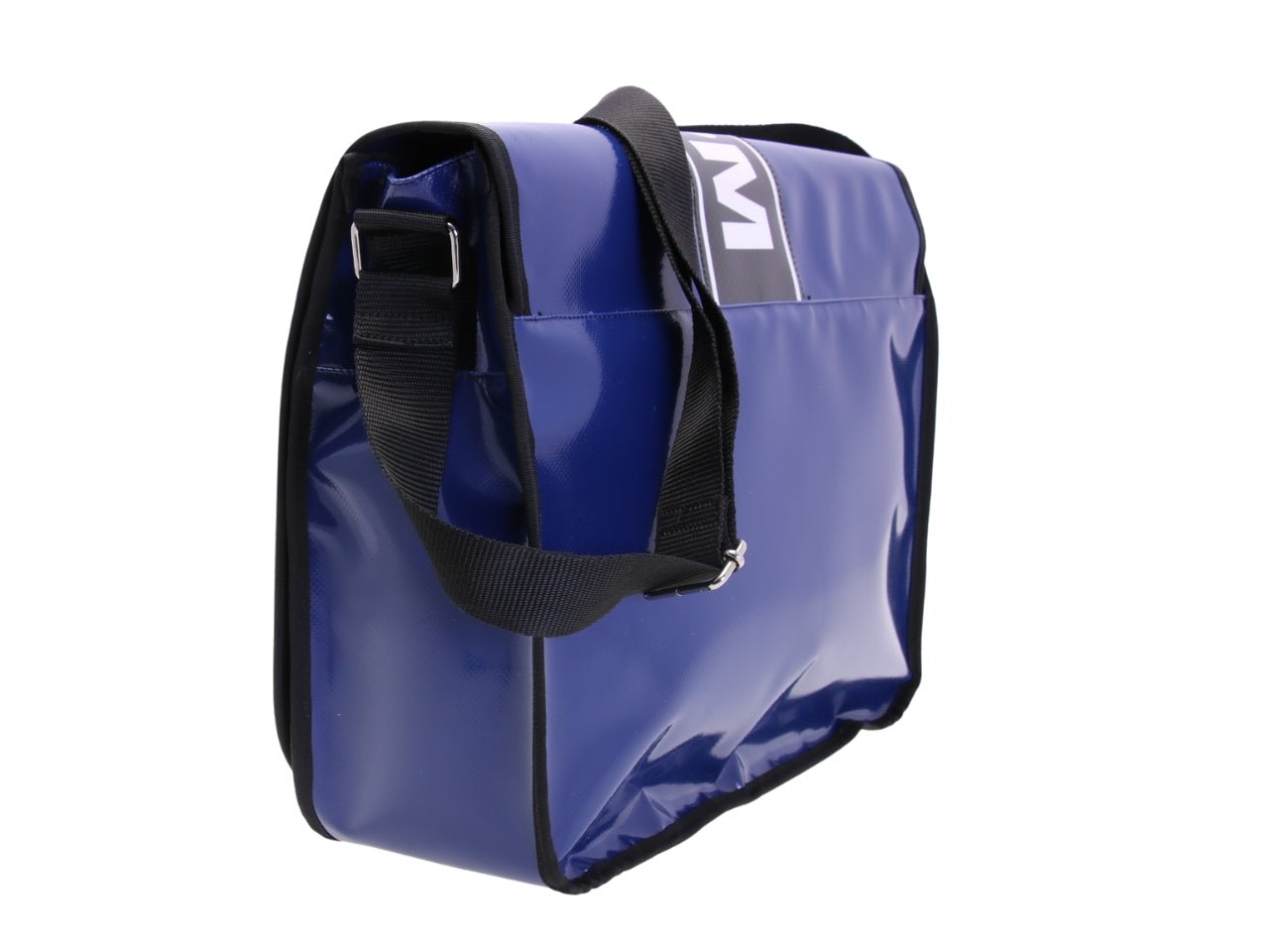 BORSA MESSENGER BLU. MODELLO SPOT IN TELONE DA CAMION.