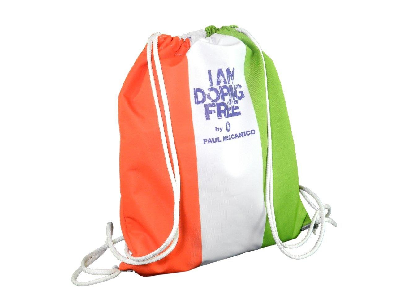 BACK SACK I AM DOPING FREE BY PAUL MECCANICO WITH ITALIAN FLAG. - Limited Edition Paul Meccanico