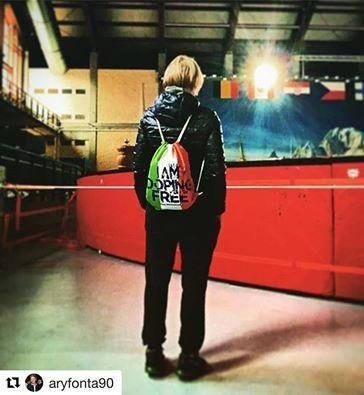 BACK SACK I AM DOPING FREE BY PAUL MECCANICO WITH ITALIAN FLAG. - Limited Edition Paul Meccanico