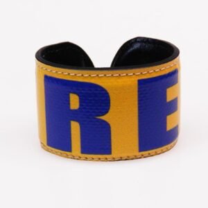 BRACCIALE DONNA COLORI BLU E GIALLO "FREE" - Edizione limitata Paul Meccanico