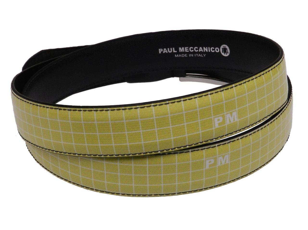 WOMAN'S APPLE GREEN BELT PAUL MECCANICO MADE OF LORRY TARPAULIN - Unique Pieces Paul Meccanico