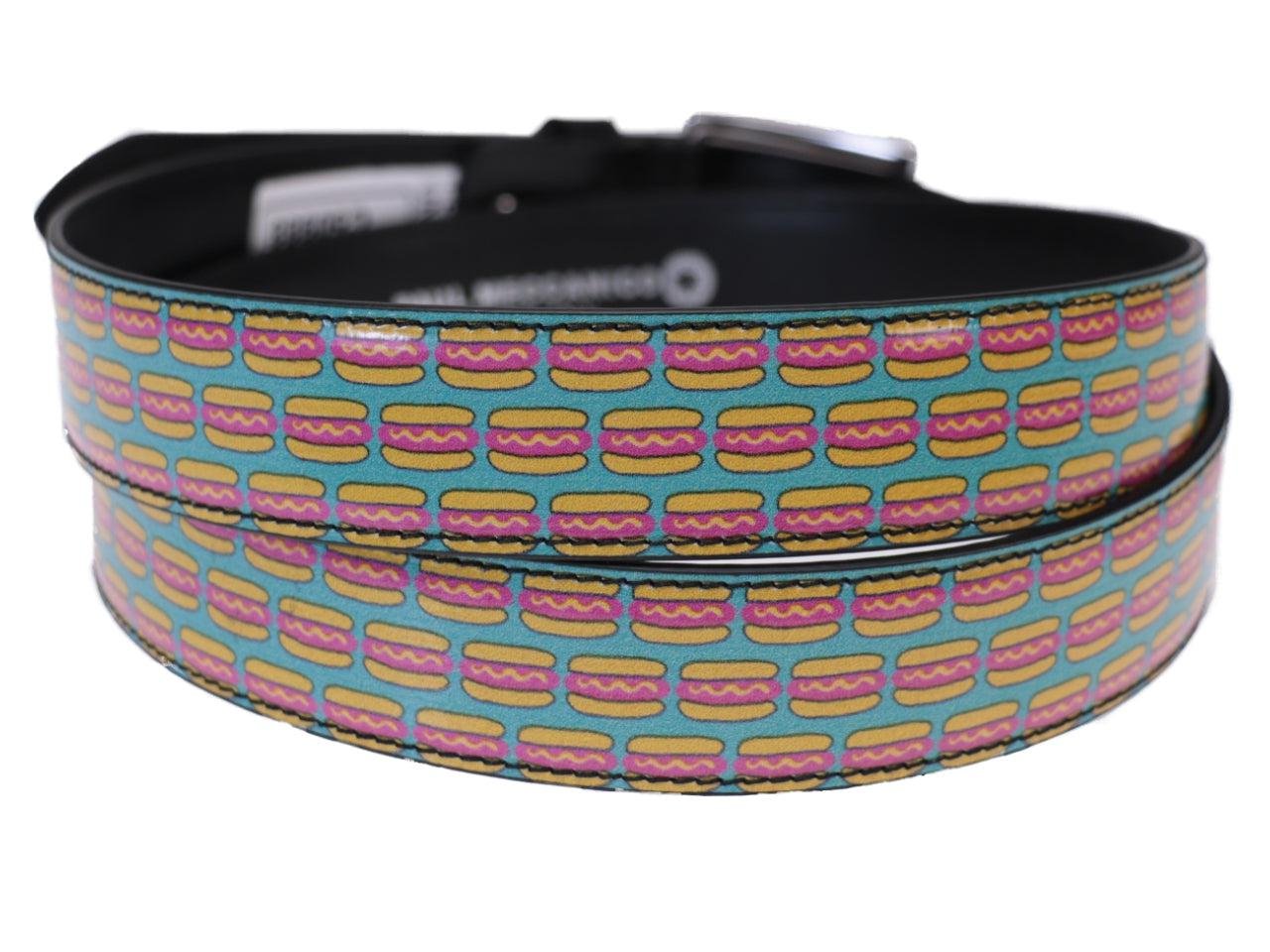 WOMAN'S BELT "HAMBURGER" MADE OF LORRY TARPAULIN. - Unique Pieces Paul Meccanico