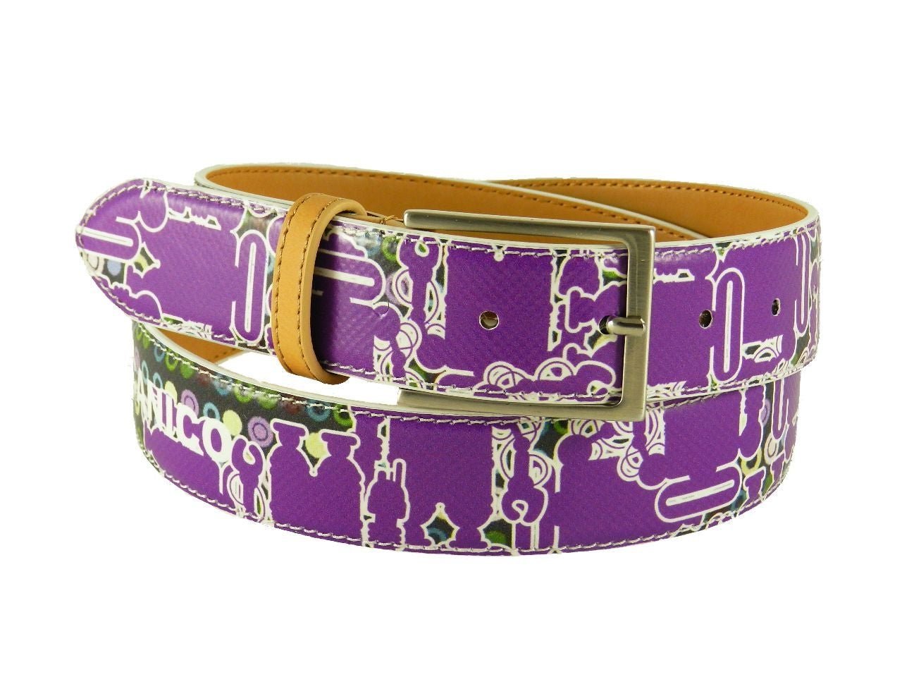 WOMAN'S BELT PAUL MECCANICO. COLOUR VIOLET FANTASY ROBOT. - Unique Pieces Paul Meccanico
